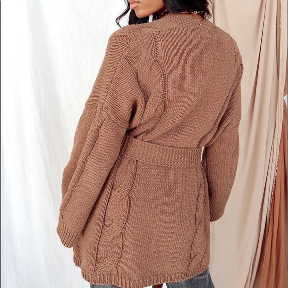 The States Chocolate Cardigan - Picture 3 of 6